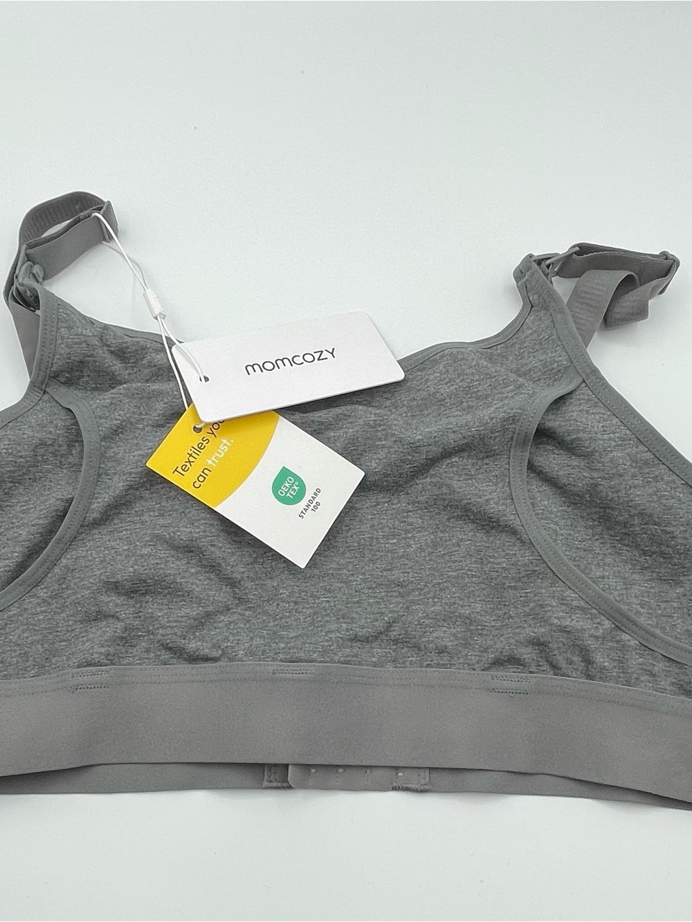 Momcozy Women's Gray Seamless Comfort nursing Bralette